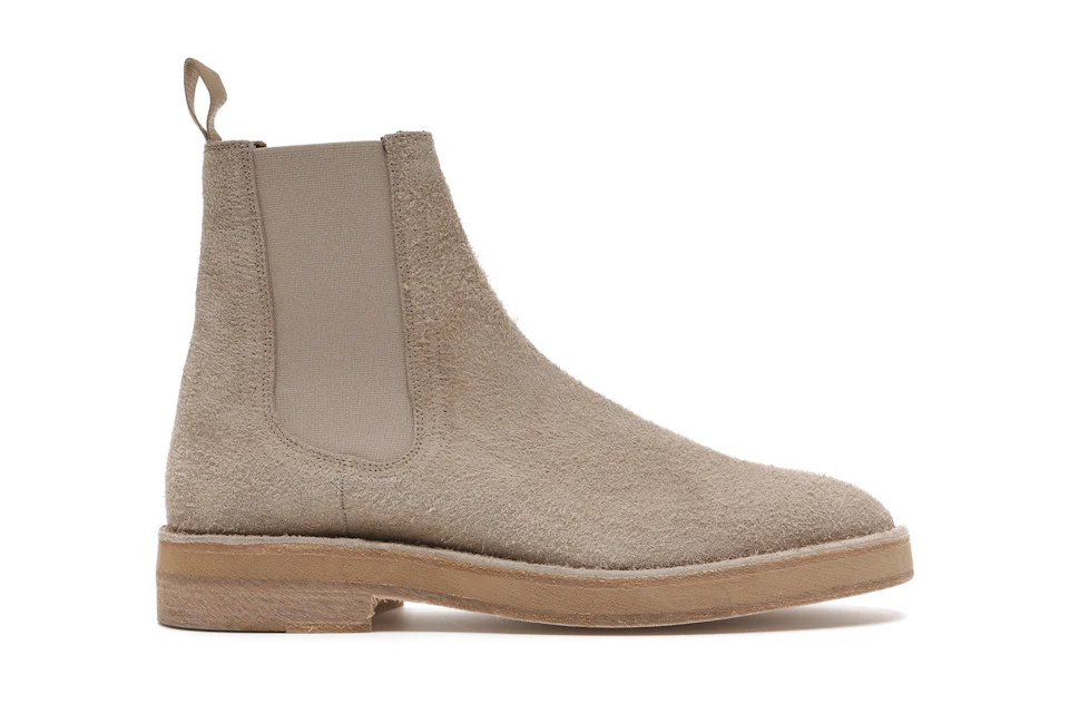 Yeezy Chelsea Boot Thick Shaggy Suede Taupe 0