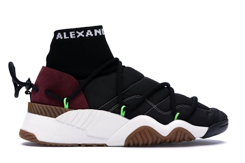 adidas AW Puff Trainer Alexander Wang Core Black Solar Green Men's