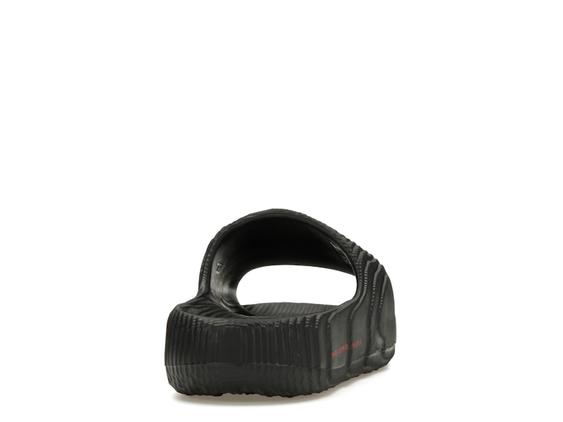 adidas Adilette 22 Slides Black Scarlet