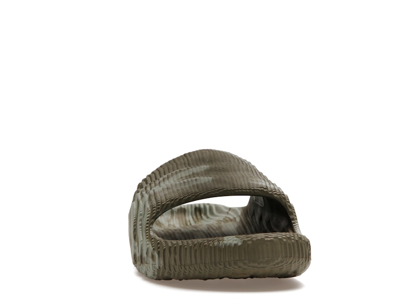 adidas Adilette 22 Slides Olive Strata Silver Green