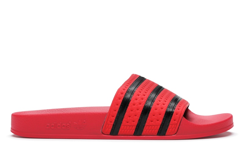 coral adidas slides