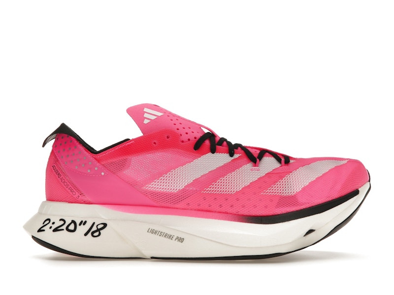 adidas Adizero Adios Pro 3 Lucid Pink Cloud White Men's - IH3808 - US
