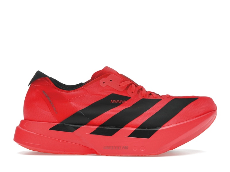 未使用 adidas adizero adios pro 4 Lucid Red adidas Adizero Adios Pro 4 Lucid Red Black Men's - JR6368 - US