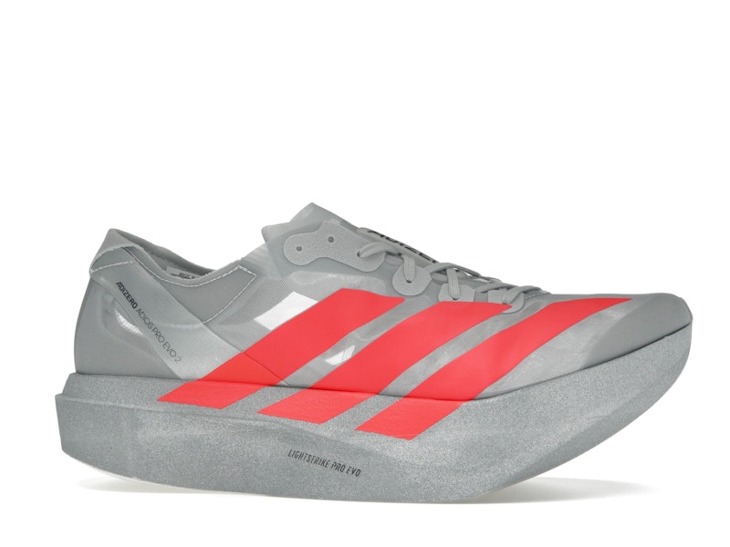 adidas Adizero Adios Pro Evo 2 Silver Metallic Lucid Red