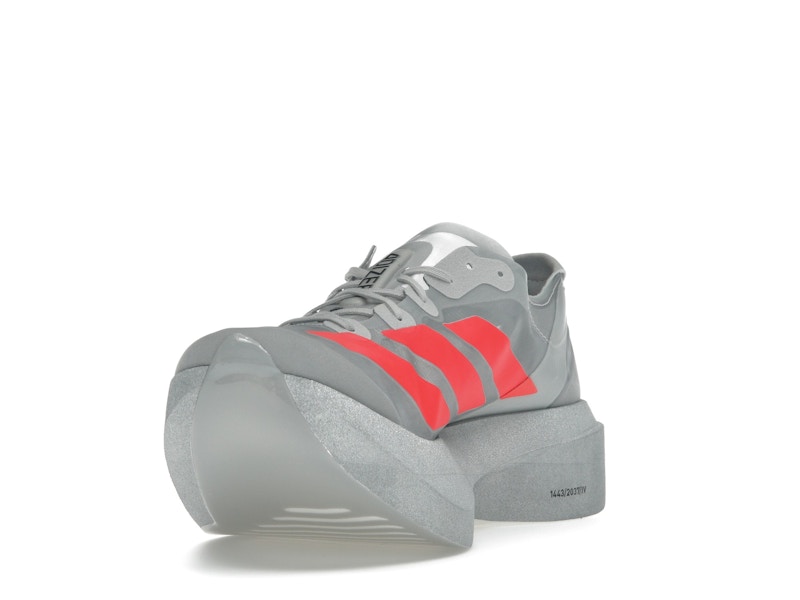 adidas Adizero Adios Pro Evo 2 Silver Metallic Lucid Red