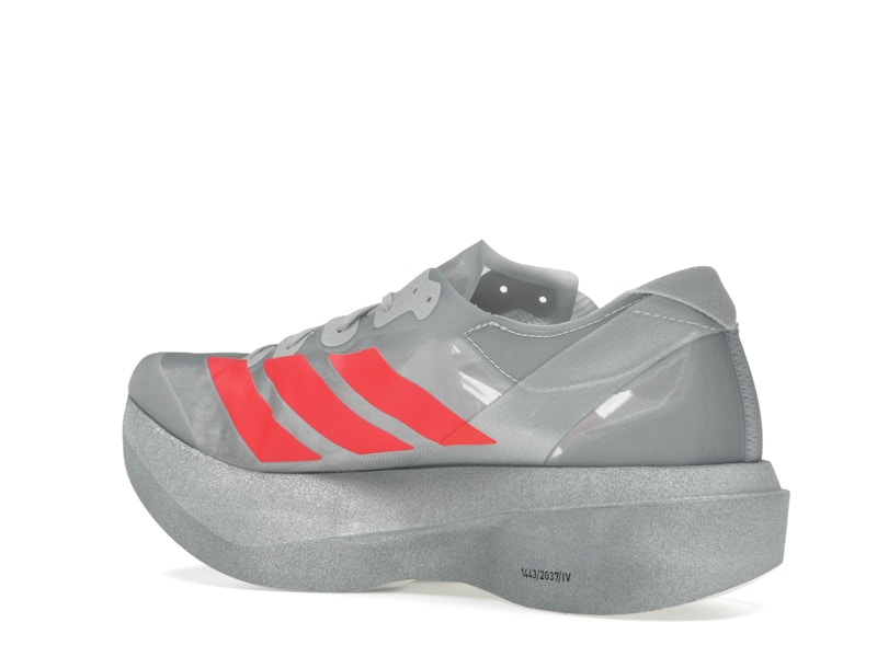 adidas Adizero Adios Pro Evo 2 Silver Metallic Lucid Red