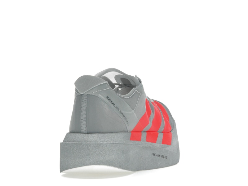 adidas Adizero Adios Pro Evo 2 Silver Metallic Lucid Red