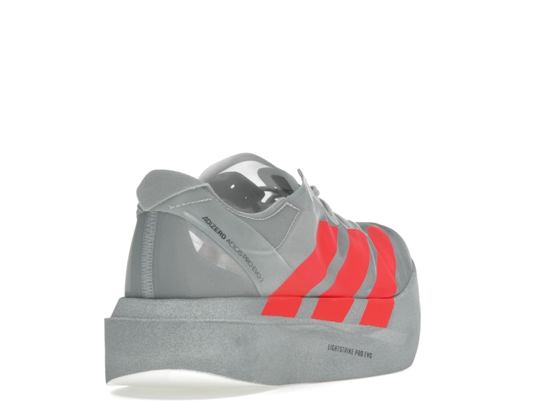 adidas Adizero Adios Pro Evo 2 Silver Metallic Lucid Red