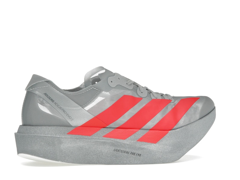 adidas Adizero Adios Pro Evo 2 Silver Metallic Lucid Red