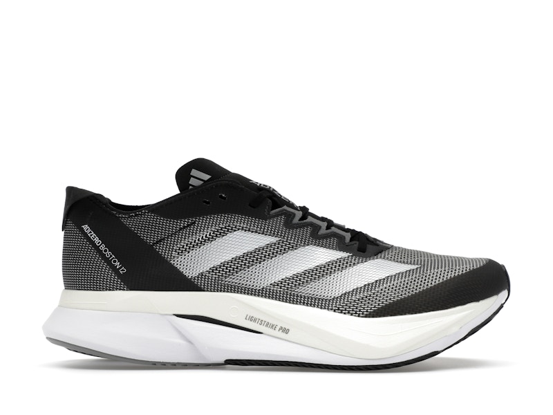 adidas Adizero Boston 12 Black White Men's - ID4234 - US