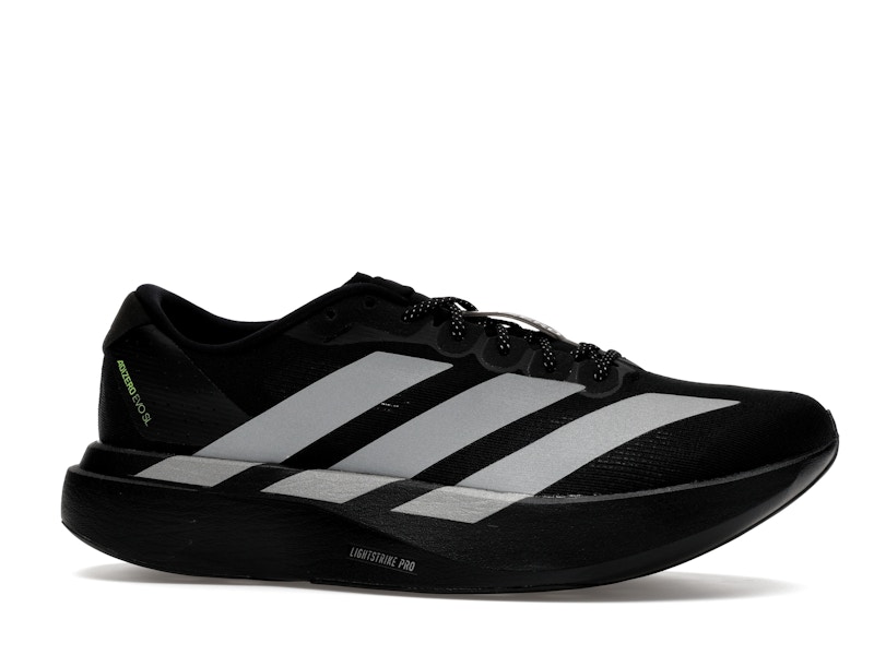 adidas Adizero Evo SL Black Silver Metallic Signal Green