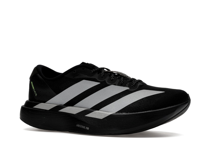 adidas Adizero Evo SL Black Silver Metallic Signal Green