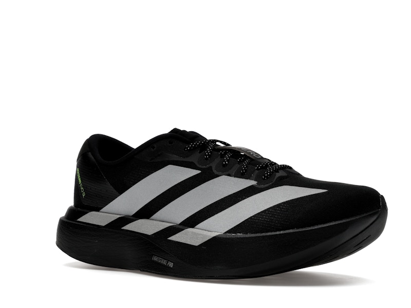 adidas Adizero Evo SL Black Silver Metallic Signal Green