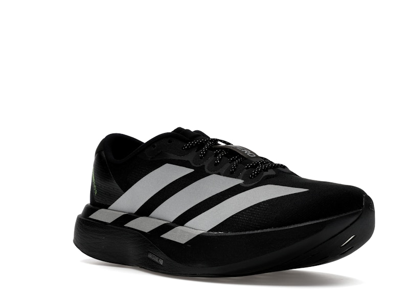 adidas Adizero Evo SL Black Silver Metallic Signal Green