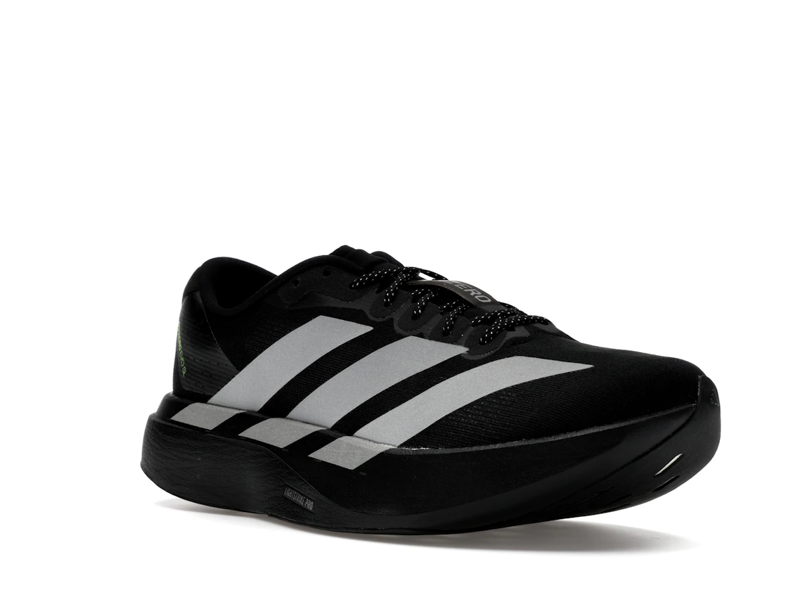 adidas Adizero Evo SL Black Silver Metallic Signal Green