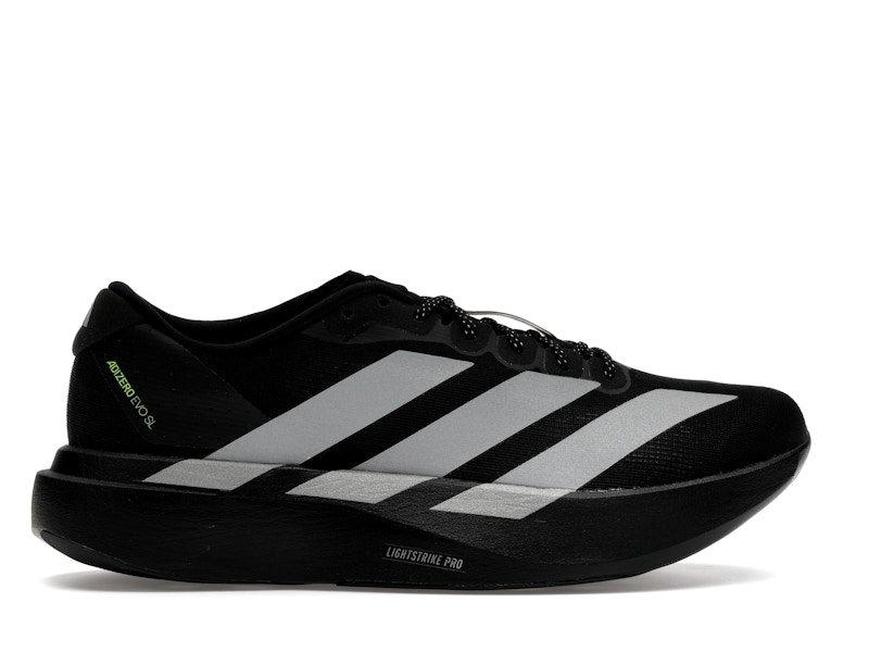 adidas Adizero Evo SL Black Silver Metallic Signal Green