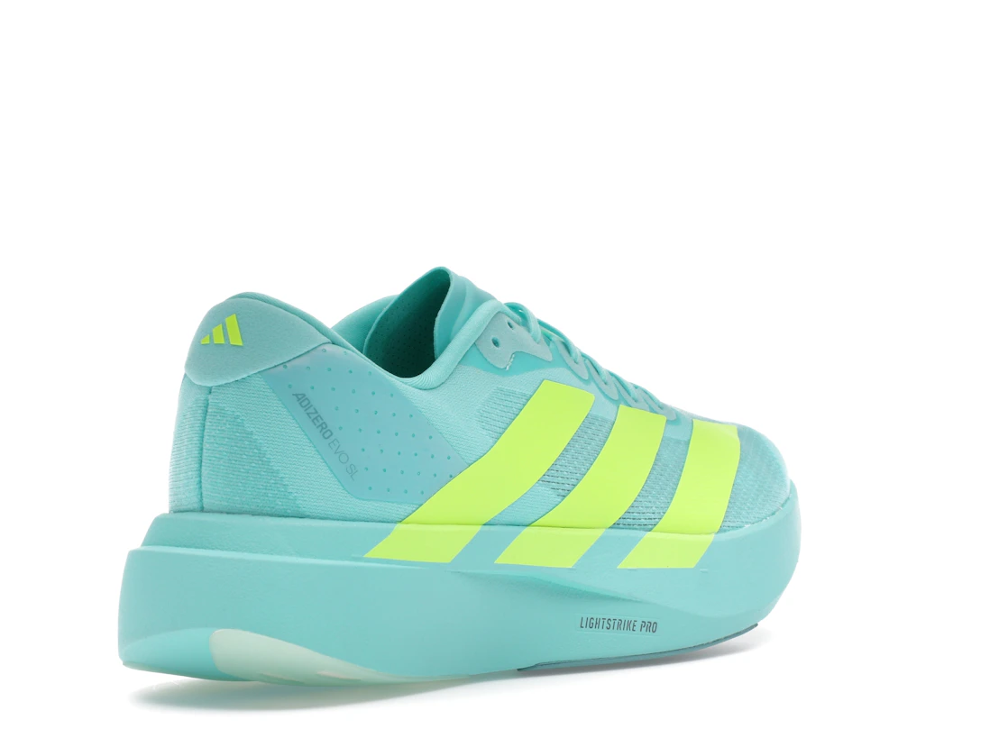 adidas Adizero Evo SL Flash Aqua Lucid Lemon