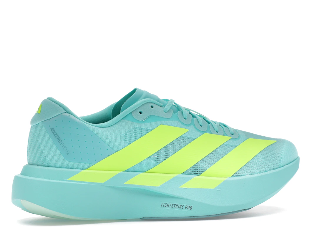 adidas Adizero Evo SL Flash Aqua Lucid Lemon