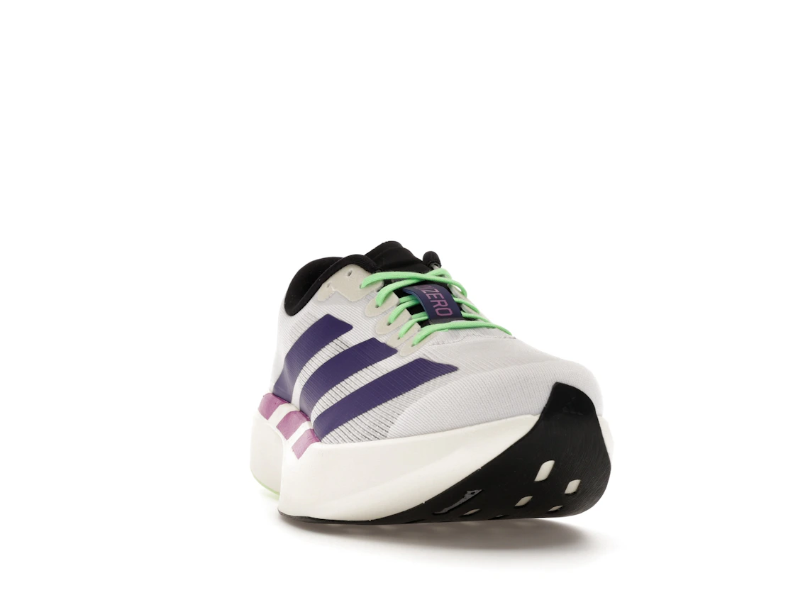 adidas Adizero Evo SL White Purple Lime Burst