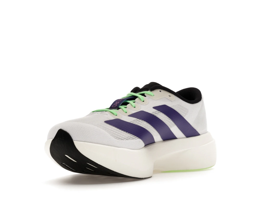 adidas Adizero Evo SL White Purple Lime Burst