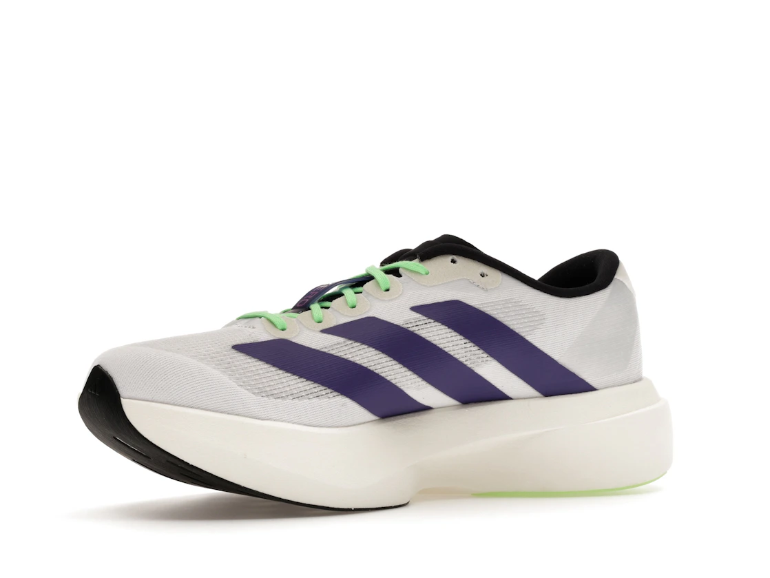 adidas Adizero Evo SL White Purple Lime Burst