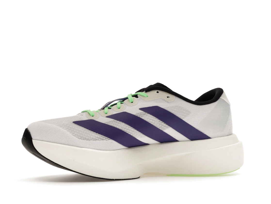 adidas Adizero Evo SL White Purple Lime Burst