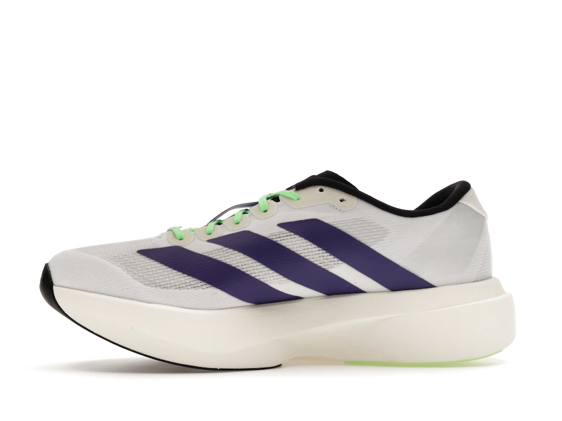 adidas Adizero Evo SL White Purple Lime Burst