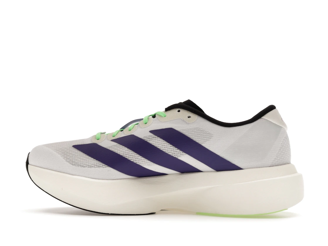 adidas Adizero Evo SL White Purple Lime Burst