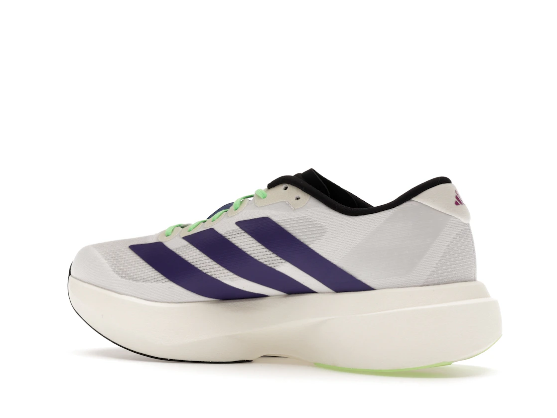 adidas Adizero Evo SL White Purple Lime Burst