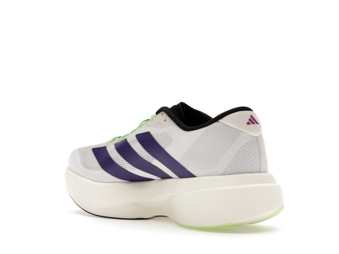 adidas Adizero Evo SL White Purple Lime Burst