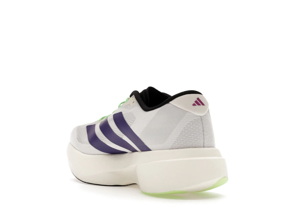 adidas Adizero Evo SL White Purple Lime Burst