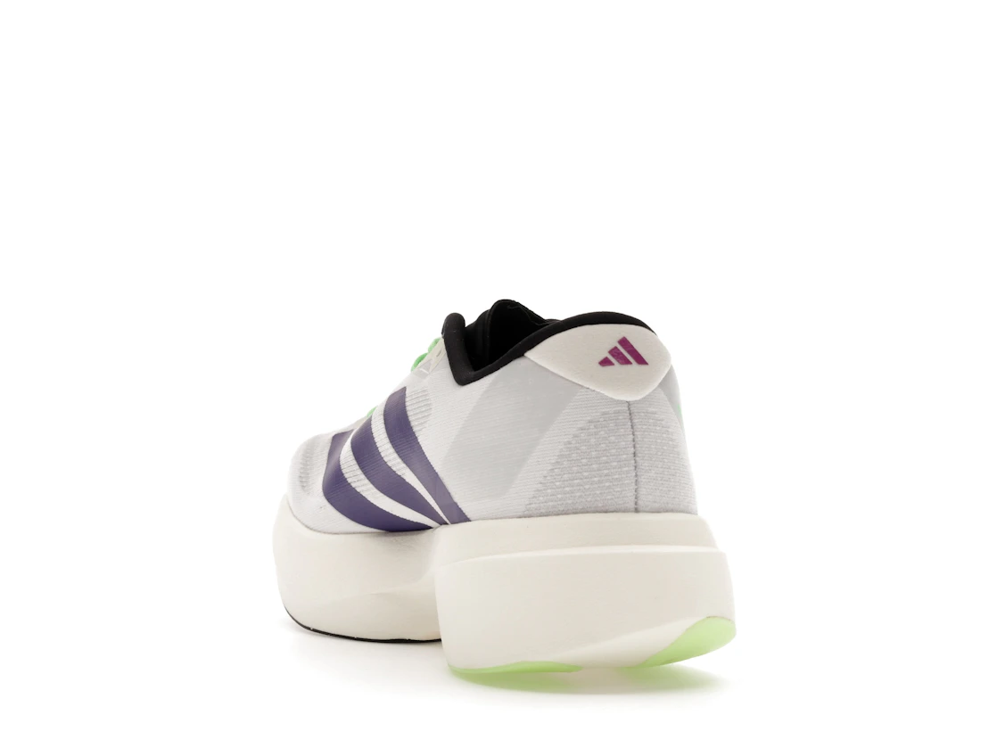 adidas Adizero Evo SL White Purple Lime Burst