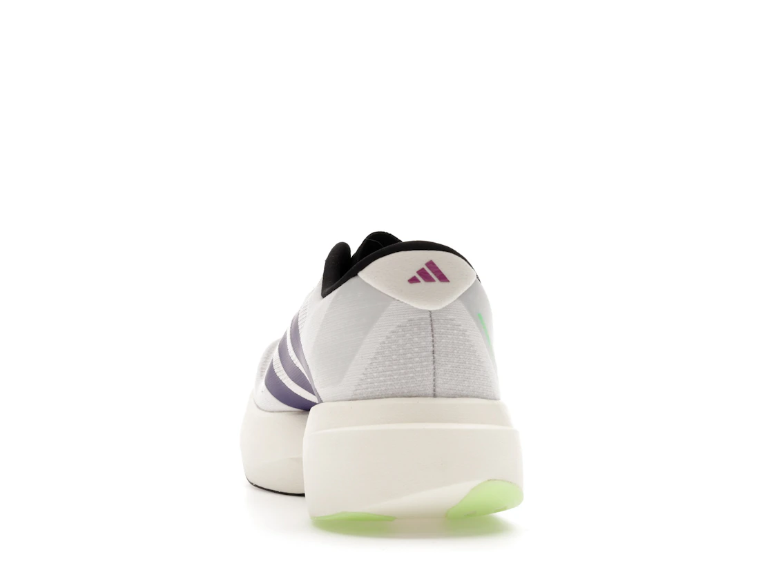 adidas Adizero Evo SL White Purple Lime Burst