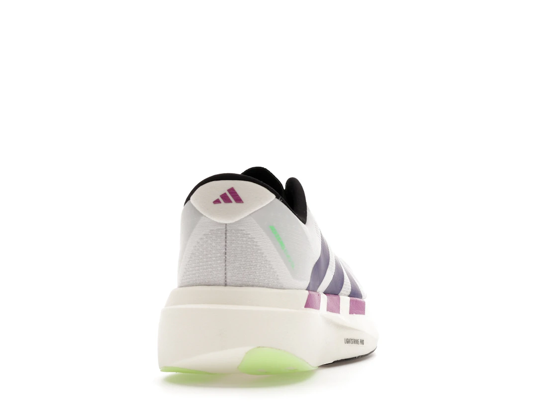 adidas Adizero Evo SL White Purple Lime Burst