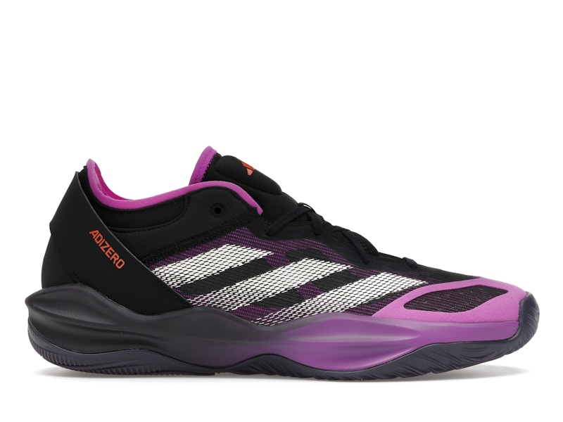 adidas Adizero Select 2.0 Low Core Black Purple Burst Aurora Black