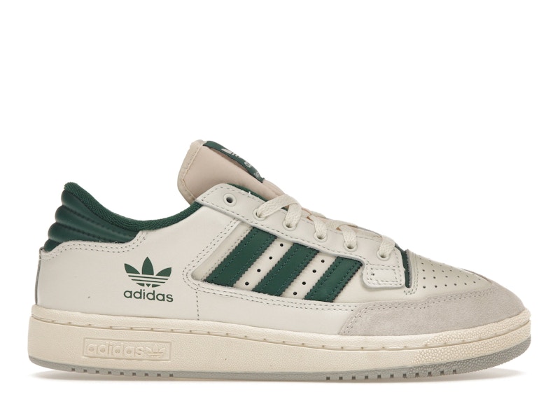 White adidas on sale with green