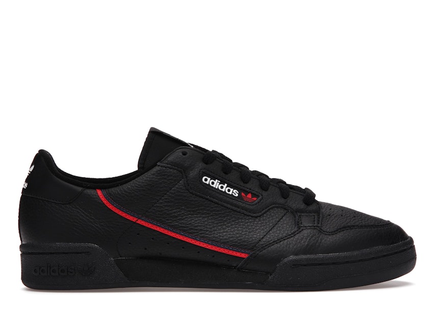 Crónico cultura Barry adidas Continental 80 Black Scarlet Red Men's - G27707 - US