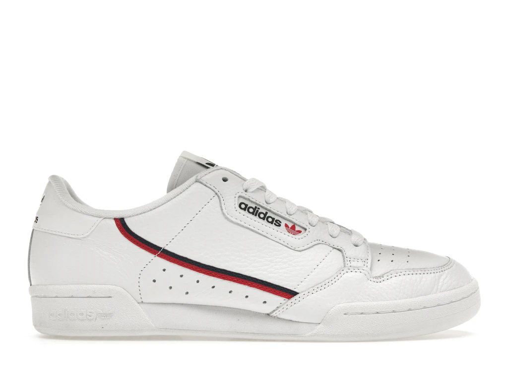 adidas Continental 80 White Scarlet Navy 0