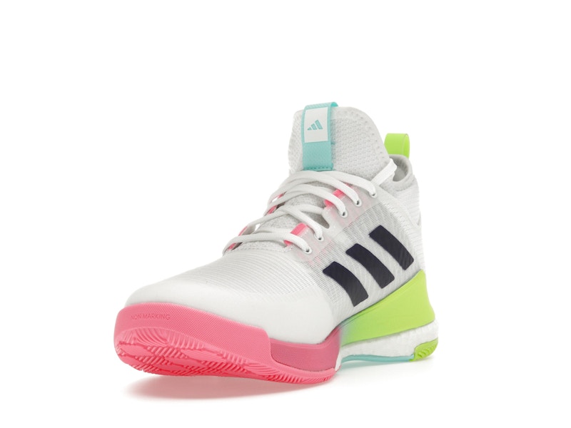 adidas Crazyflight Mid White Purple Aqua (Women's)