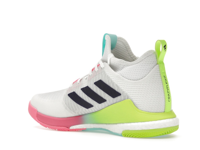 adidas Crazyflight Mid White Purple Aqua (Women's)