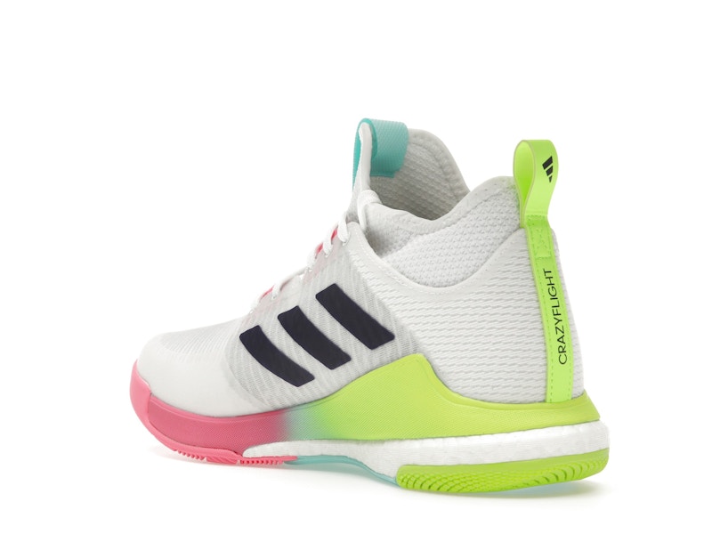 adidas Crazyflight Mid White Purple Aqua (Women's)