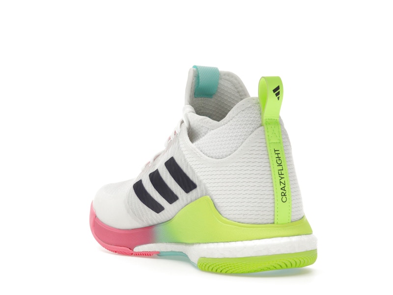 adidas Crazyflight Mid White Purple Aqua (Women's)