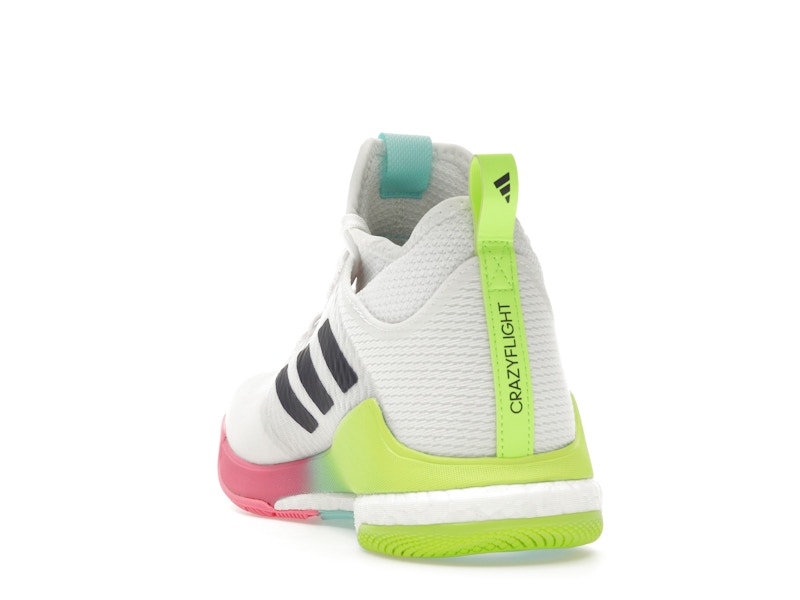 adidas Crazyflight Mid White Purple Aqua (Women's)