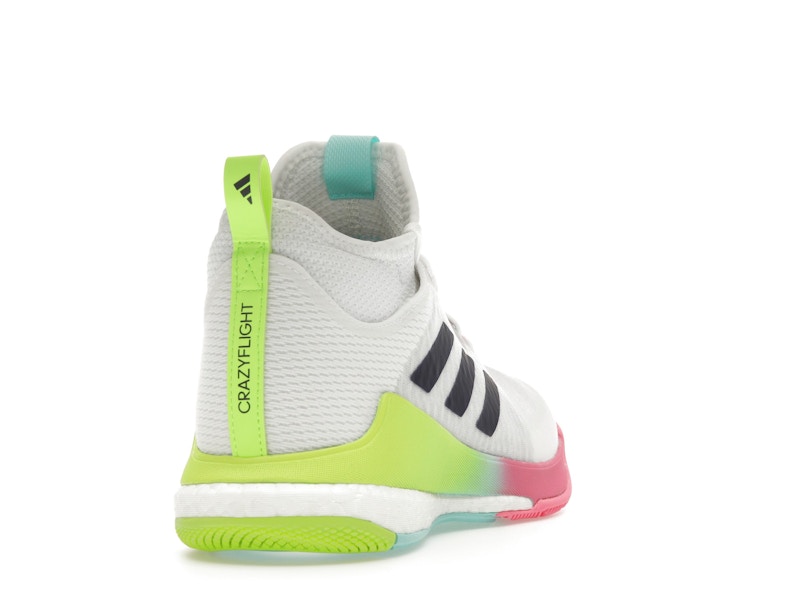 adidas Crazyflight Mid White Purple Aqua (Women's)