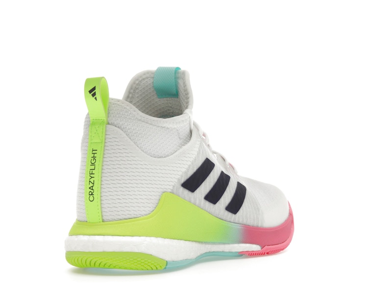 adidas Crazyflight Mid White Purple Aqua (Women's)