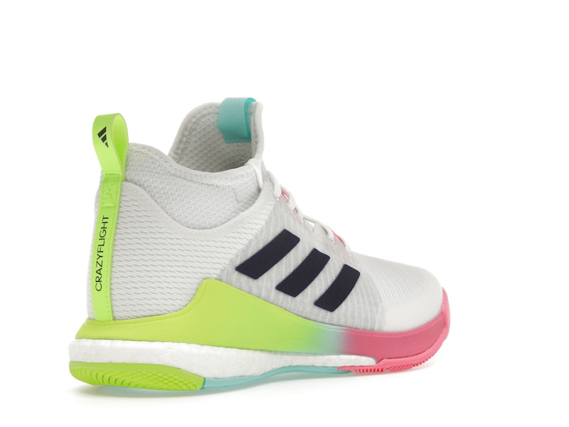adidas Crazyflight Mid White Purple Aqua (Women's)