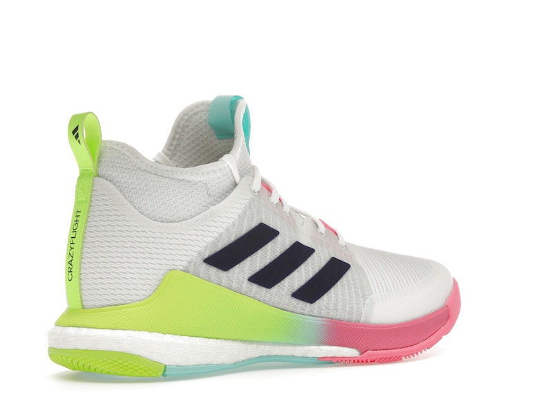 adidas Crazyflight Mid White Purple Aqua (Women's)