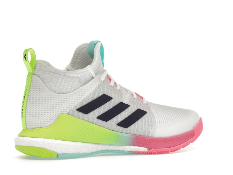 adidas Crazyflight Mid White Purple Aqua (Women's)