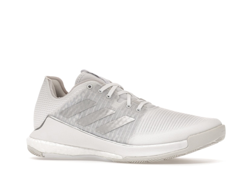 adidas Crazyflight Volleyball Cloud White Silver Metallic Grey One (Women's)