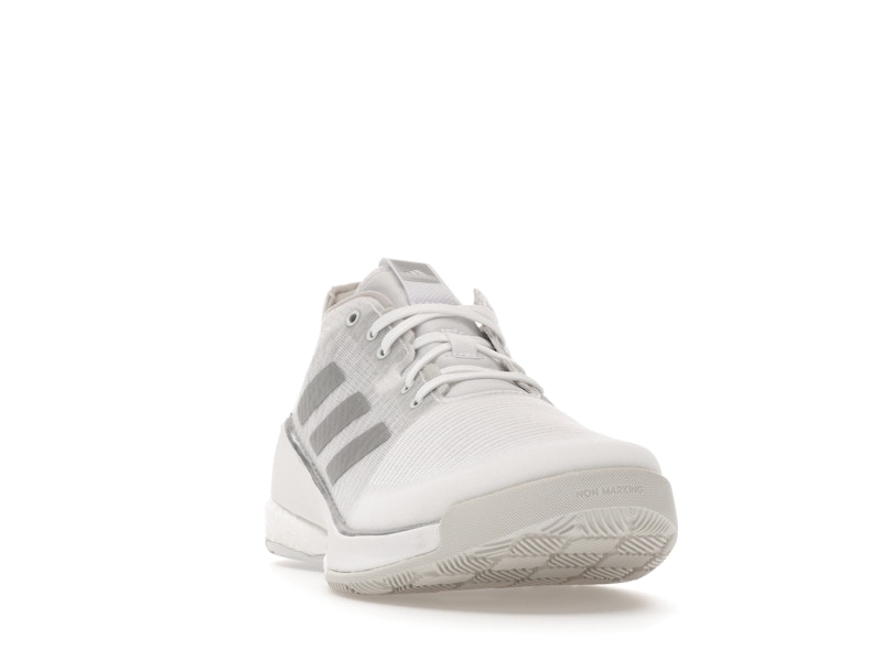 adidas Crazyflight Volleyball Cloud White Silver Metallic Grey One (Women's)